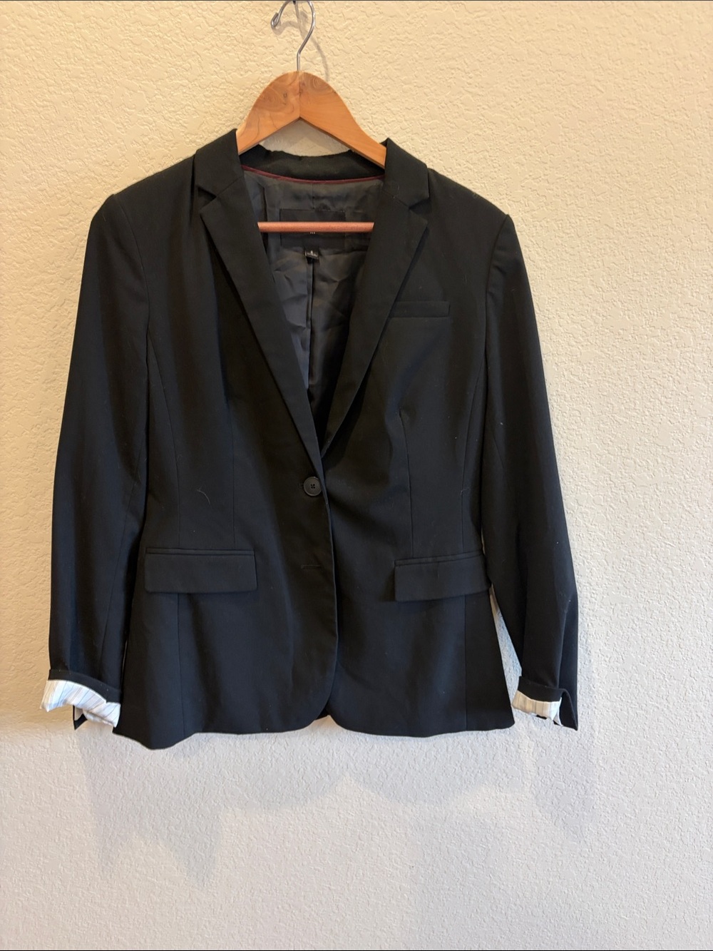 Banana Republic Black Women's Tailored Single-Button Blazer